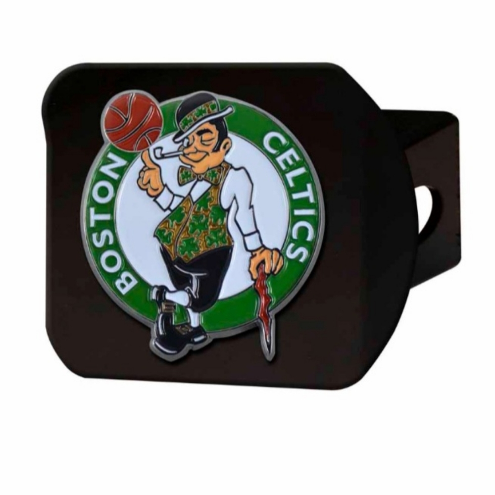Brand new/Boston Celtics Black Metal Hitch Cover - 3D Color Emblem